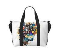 Tamiger Intelligenza Artificiale Cervello Stampa Mano Borsa Da Viaggio Regolabile Leggero Weekend Casual Sling Bags Tote Vacanza Palestra