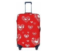 Tamiger Love. Stampa elastica lavabile Bagaglio Protector Universale Copertura Bagagli Viaggio Copertura Bagagli, Nero , L