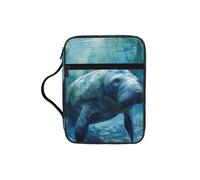 Tamiger Manatee Animals Print Bibbia Storage Bag Scripture Holder Religioso Organizer Christian Gift Accessory