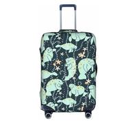 Tamiger Manatee Animals Vitello Stampa Universale Viaggio Valigie Copertura Protettiva Elastico Leggero Riutilizzabile, bianco, M, Organizer per borse