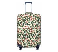 Tamiger Merry Christmas Happy Print Elastico Lavabile Bagaglio Protector Universale Valigia Copertura Bagagli Da Viaggio, Nero , S