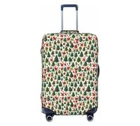 Tamiger Merry Christmas Happy Print Stretch Universale Valigie Copertura Bagagli Protettore Elastico Accessori Da Viaggio Storage, Nero , XL, Bagaglio a mano