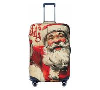 Tamiger Merry Christmas Print Stretch Universal Valigie Copertura Bagagli Protettore Elastico Accessori Da Viaggio Storage, Nero , L, Bagaglio a mano