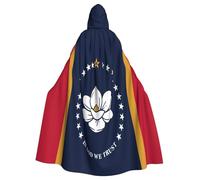 Tamiger Mississippi Stato Bandiera Stampa Vacanza Mantello Con Cappuccio Costume Robe Per Cosplay Carnevale Vampiro Partito Eventi A Tema