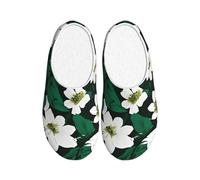 Tamiger Pantofole premurose con stampa di petali verdi Hunter per donne uomini interni esterni con scarpe carine usura traspirante