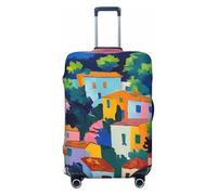 Tamiger Pittura ad olio Stampa Elastico Lavabile Bagaglio Protector Universale Valigia Copertura di Viaggio Copertura Dei Bagagli, Nero , S