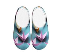 Tamiger Rubinetti di carta Origami Stampa Infradito premuroso per donne uomini interni esterni con scarpe carine usura traspirante