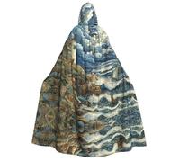 Tamiger The Seaside Lighthouse Stampa Donne Uomini 190 centimetri con cappuccio Mantello di Carnevale Cosplay Costume Eventi a tema Festival