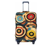 Tamiger Vector Design Target Stampa Stretch Universale Valigia Copertura Deposito Bagagli Elastico Viaggio Accessori di Stoccaggio, Nero , M, Bagaglio a mano