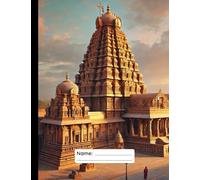 Tamil Handwriting Practice Notebook - Periaya Kovil: Double-Lined Notebook for Kids