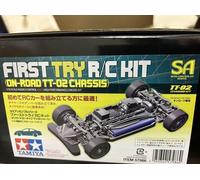 Tamiya 1/10 Rc Tt-02 Chassis First Try On-Road Car Type Kit Semi-Assemblato 5...