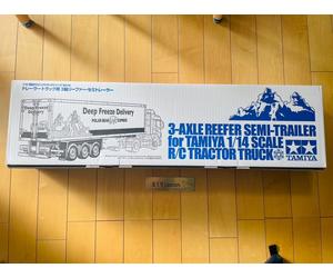 TAMIYA 1/14 Elettrico RC Big Truck No.19 3 Assi Reefer / Semirimorchio 56319