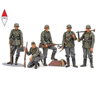 Tamiya- Militär Set di Fanteria Tedesca (seconda Guerra Mondiale) 1:35 Kit modellino in plastica 35371, Multicolore, small, 35371-000