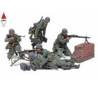 Tamiya 35386 - 1:3 5 Fico Set Td. MG Truppe (5) Mit.WW2 - Nuova