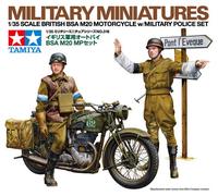 TAMIYA 1/35 Military Miniature No.316 British BSA M20 Motocicletta Military P...