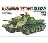 TAMIYA 1/35 Russian Tank Destroyer SU-122 Military Miniature Plastic Model Kit