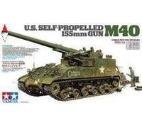 Us Self Propeller M40 155mm Gun Tank1:35 Plastic Model Kit TAMIYA