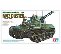 TAMIYA 1/35 US semovente AA Gun M42 Duster con 3 figure miniatura militare