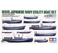 Tamiya 1/350 Giapponese Blu Navy Utilità Barca Set Kit Modello Nuovo Da Giappone