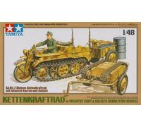 TAMIYA 1/48 German Chainkraftrad Military Miniature Plastic Model Kit Giappone