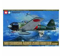 TAMIYA 1/48 Mitsubishi A6M3 Zero Fighter HAMP Plastic Model Kit Giappone