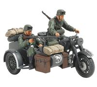 Tamiya Kit modellismo Moto tedesca con sidecar e 2 soldati – II Guerra Mondiale – 1:48 TA32578