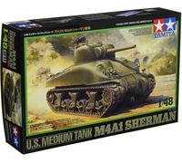 TAMIYA 1/48 US Medium Tank M4A1 Sherman Military Miniature Series modello in ...