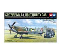 TAMIYA 25211 SUPERMARINE SPITFIRE MK.I & LIGHT UTILITY CAR SET DA 10 HP 1/48