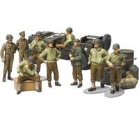 Tamiya 300032552 - Soldatini Americani della seconda Guerra Mondiale, a Riposo, 9 pz., incl Accessori