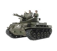 TAMIYA 300035161 - Carro armato militare, 1:35, M42 Duster, replica fedele all'originale, modellismo, kit di costruzione in plastica, fai da te, hobby, incollaggio, kit in plastica, assemblaggio, non