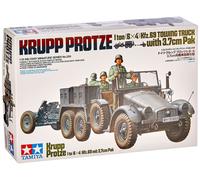 Tamiya Modellino Camion Tedesco Krupp Protze Seconda Guerra Mondiale 1:35 con PAK 37 mm 300035259