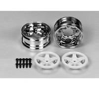 Tamiya 300050672 - Cerchioni T. Tom ´ S Supra Chr Bianco 26 MM (2) - Nuovo