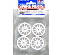 Tamiya 300051237 - Ruote M-Telaio Suzuki Swift (4), Bianco
