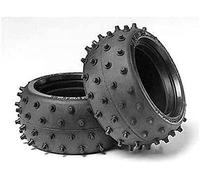 Tamiya 300053059 - Ruote Posteriori per modellino DT02, 38 mm, 2 pz., Colore: Marrone