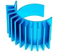 Tamiya 300053664 - Corpo di Raffreddamento Motore in Alluminio DF-02/TT-01 Colore: Blu