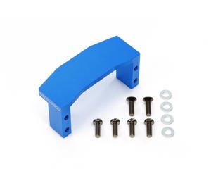 Tamiya 300054977 - TT02 Alluminio Lenkservo-Halter Blu Elox Nuovo