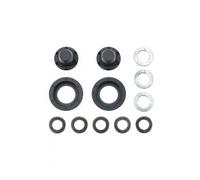 Tamiya 300056556 - Set Di Mozzi Anteriori Neri 1:14 (2) - Nuovo