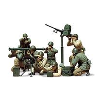 TAMIYA 300135086 Set di figure 1:35 US MG/Mortar Squad (8), replica fedele, costruzione di modelli, kit di plastica, artigianato, hobby, incollaggio, kit modello, assemblaggio, non verniciato