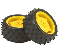 Tamiya 309400239 - Buggy-Reif Felg. 5-Star Giallo 80/32 (2) Hi - Nuovo