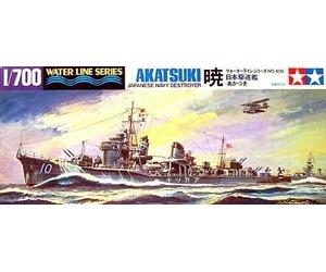 TAMIYA 31406 KIT 1/700 AKATSUKI JAPANESE NAVY DESTROYER - WATER LINE SERIES