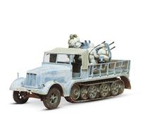 Tamiya 300035050 - Semicingolato Tedesco della seconda Guerra Mondiale con 4 can