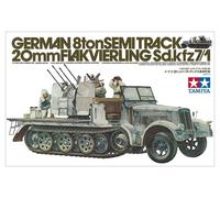 Tamiya 300035050 - Semicingolato Tedesco della seconda Guerra Mondiale con 4 can