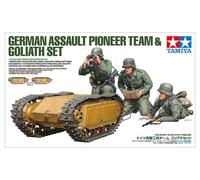 TAMIYA 300035357 Militare 1:35 Dt. Set pionieri e golia (3+2), Multicolore