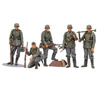Tamiya- Militär Set di Fanteria Tedesca (seconda Guerra Mondiale) 1:35 Kit modellino in plastica 35371, Multicolore, small, 35371-000