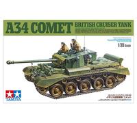 TAMIYA 35380 1:35 Brit. Panzer Comet A34, replica fedele, modellismo, kit di plastica, hobby, incollaggio, kit di plastica, montaggio non verniciato