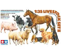 TAMIYA 35385 1:35 Diorama Set di animali domestici 2 (8) - modellismo, kit di co