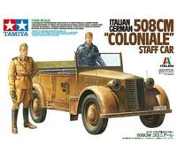 Tamiya 37014 Italian/German 508 CM "Coloniale" Staff Car Kit Montaggio 1/35