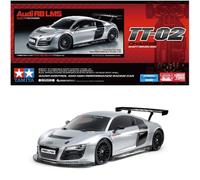 Tamiya 47517 1:10 RC Audi R8 LMS 2008 TT-02 Verniciato - Auto telecomandata, Veicolo, Modellismo, Assemblaggio, Hobby, RC, Non Verniciato