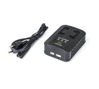 Carson Easy Charger LiPo 2,2A - Caricatore RC, funzione di ricarica rapida, LiPo 2S & 3S, Balancer XHP, potenza di uscita 25W, nero