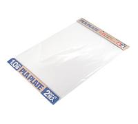 TAMIYA 70124 - Piastra in plastica da 1,0 mm, 2 Pezzi, 257 x 364 mm, Colore: Bianco